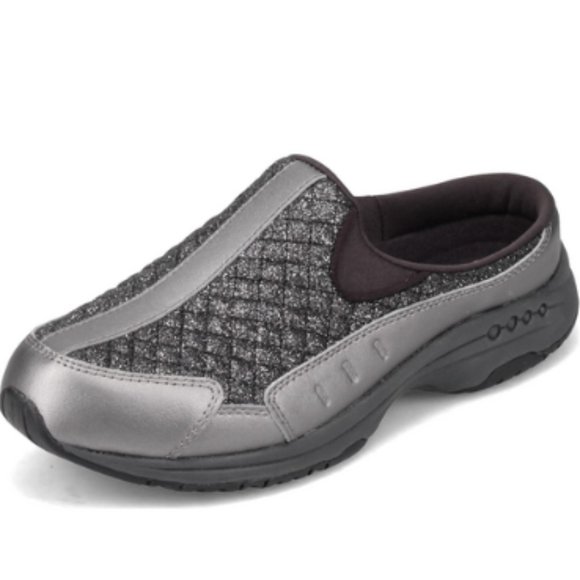 Easy Spirit Women's Traveltime Round Toe Casual Slip-on Mules In Dark